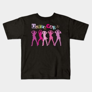 silhouette design of (G)idle in the queencard era Kids T-Shirt